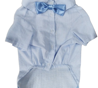 CAMISA CELESTE ALG. CON CORBATA