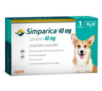 Simparica 40mg X 1 TAB (10 A 20 KG)