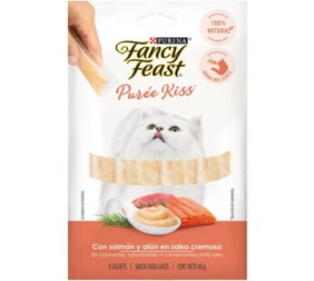 Purina Fancy Feast Puree Kiss con Salmon y Atún