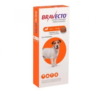 Bravecto 250mg 1Tab (4.5 a 10kg)