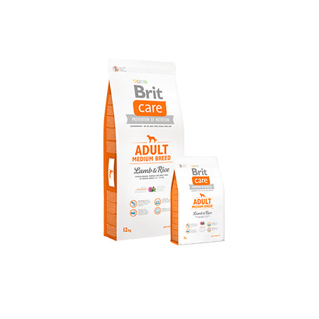 Brit Care adult medium breed cordero y arroz