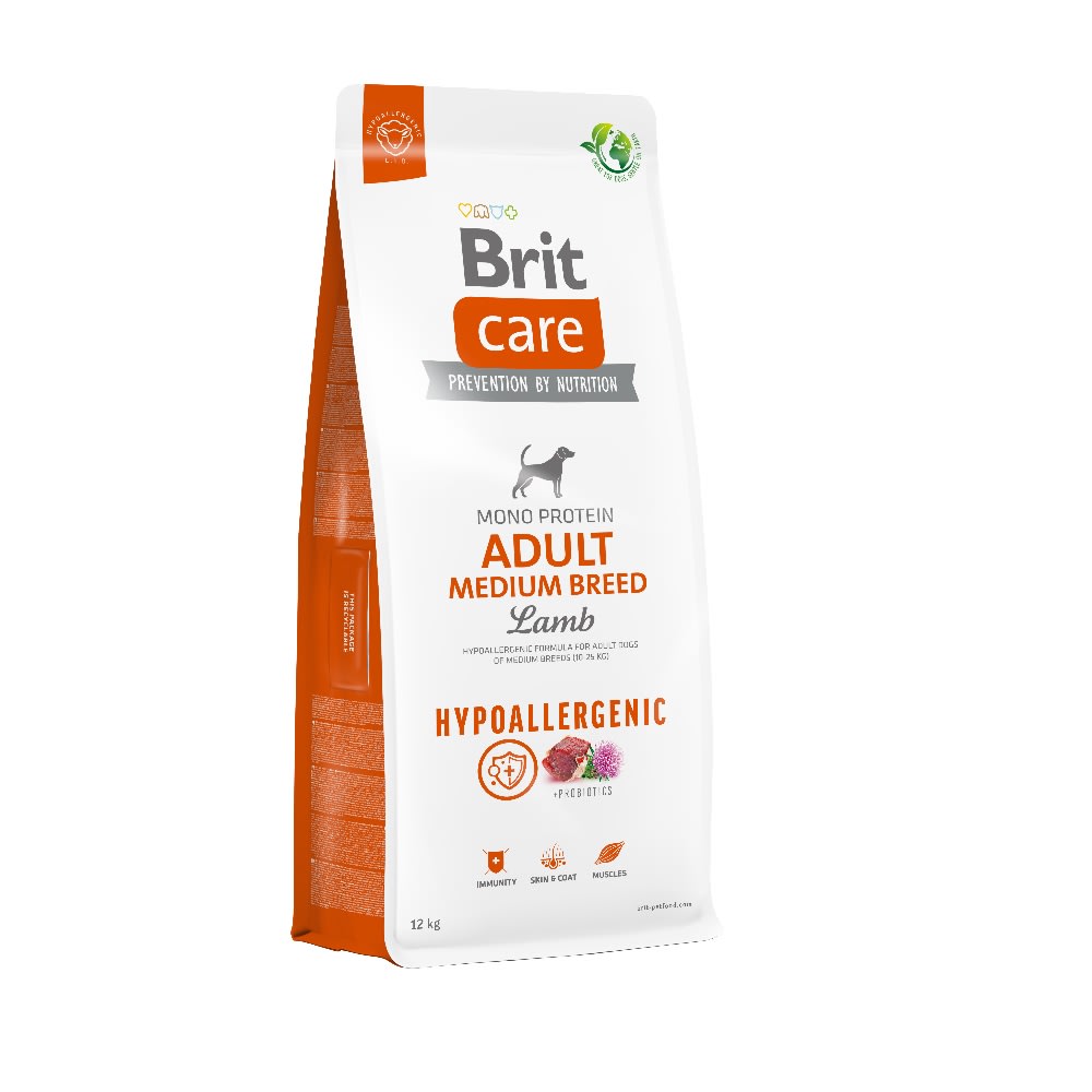 Brit Care adult medium breed cordero y arroz