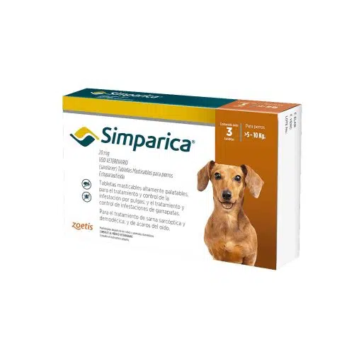 Simparica Antipulgas para Perros 5 a 10 kg