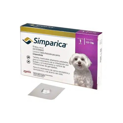 Simparica Antipulgas para Perros 2.5 a 5 kg