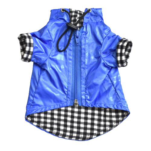 Abrigo impermeable azul