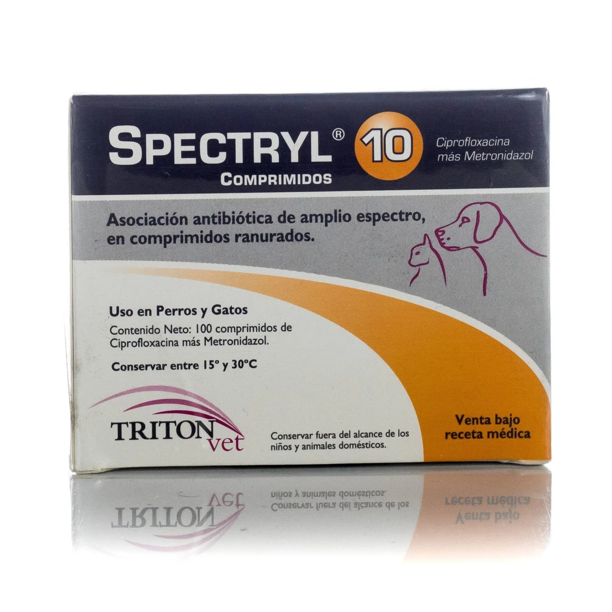 Spectryl 10 Antibiótico para Perros y Gatos