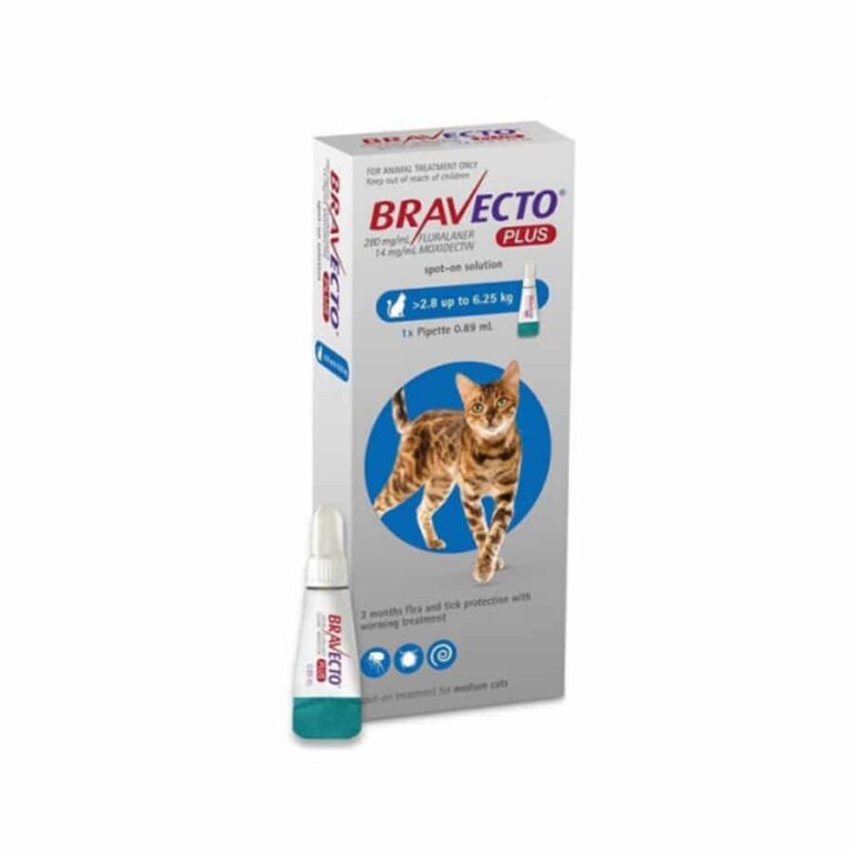Bravecto plus gato 2.8KG - 6.25KG