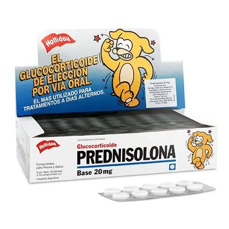 Prednisolona 20mg Antiinflamatorio para Mascotas