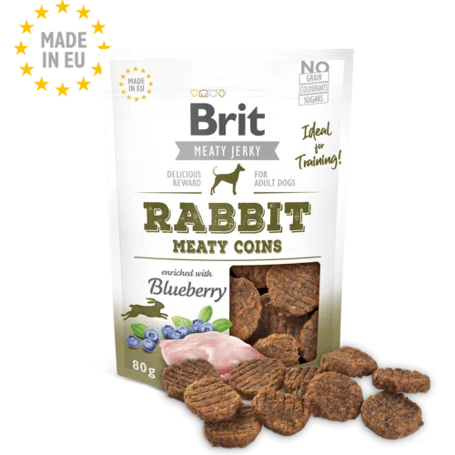 Brit Jerky Snack Rabbit Meaty Coins