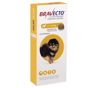 Bravecto 112.5mg 1Tab (2 a 4.5kg)