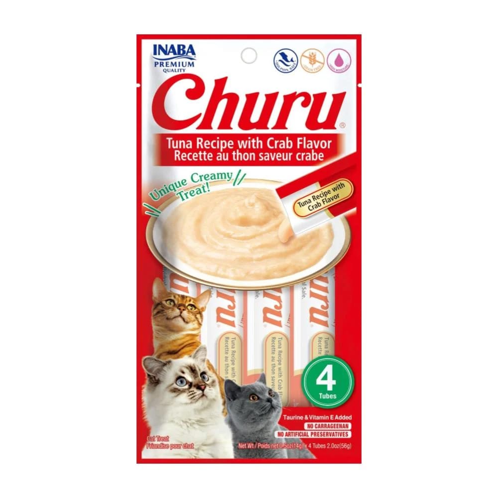 Churu Tuna with Crab flavor Pack x4