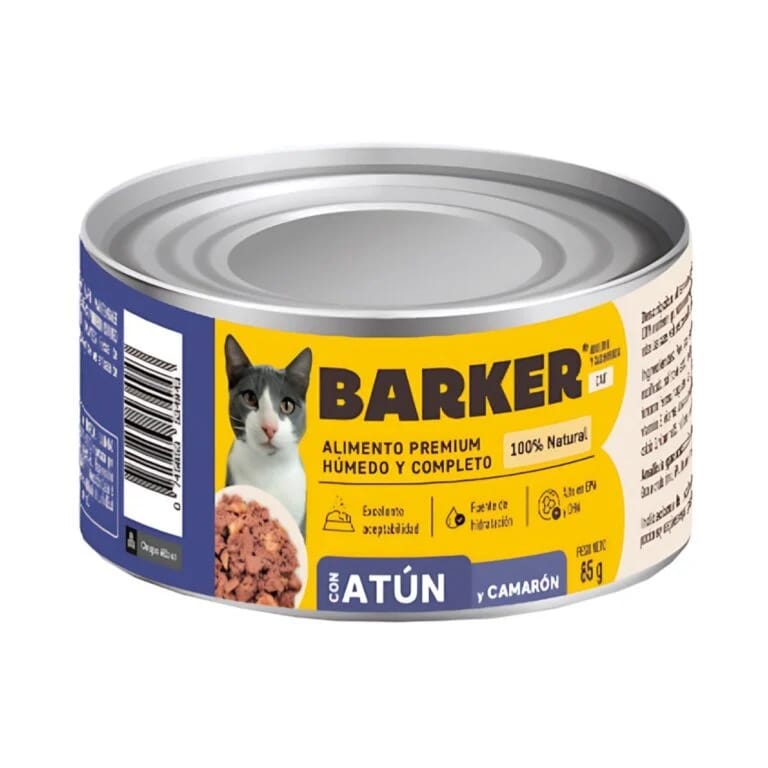 Lata cat barker atún y camarón
