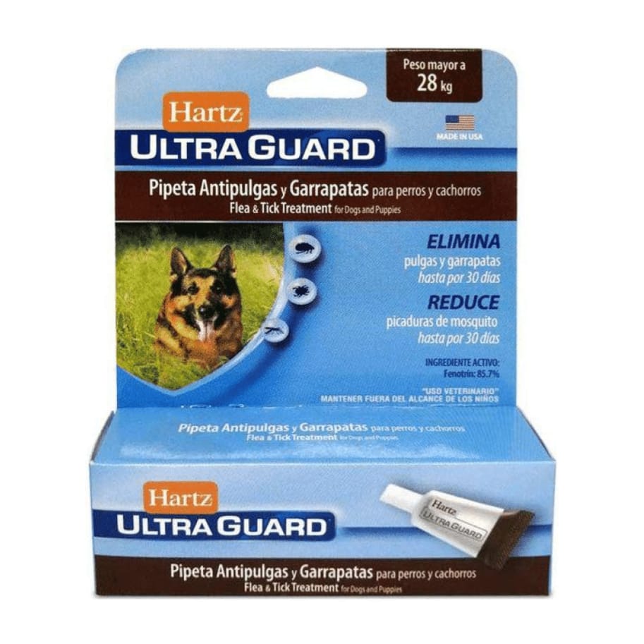 Hartz ultraguard pipeta antipulgas mayor a 28kg