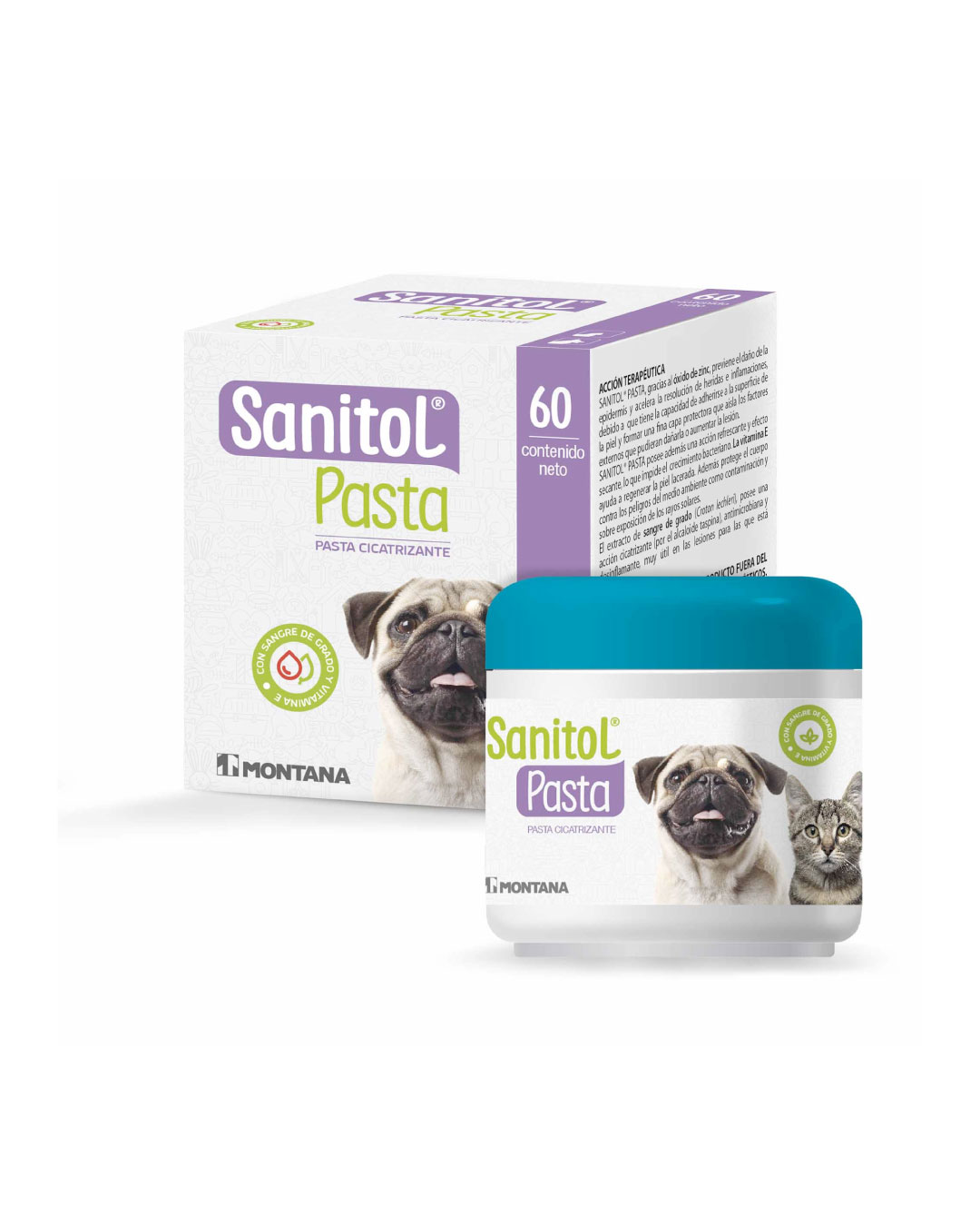 Satinol pasta cicatrizante