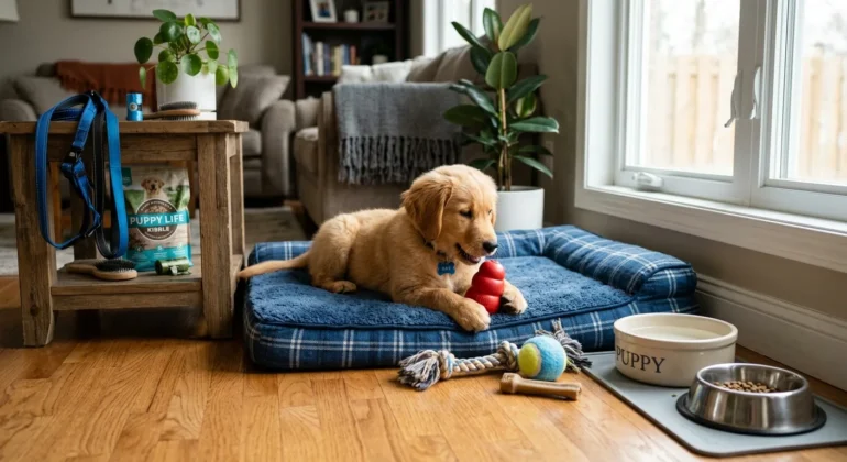 que necesita un cachorro en casa
